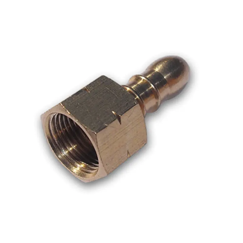 Hoge Kwaliteit Końcówka nypel do węża GW 3/8’’ L x 9/10mm Bradas PRA8 do gazu mosiądz